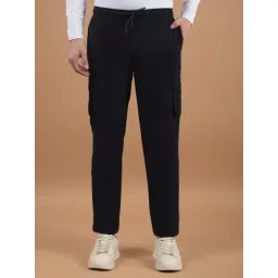 Cantabil Men's Solid Navy Blue Solid Full Length Lower-picture-14