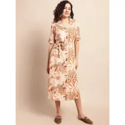 Cantabil Multicolor Printed Midi Dress-picture-11