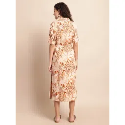 Cantabil Multicolor Printed Midi Dress image 2