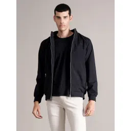 Cantabil Navy Blue Regular Fit Jacket-picture-20
