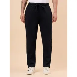 Cantabil Navy Blue Solid Trackpants-picture-42