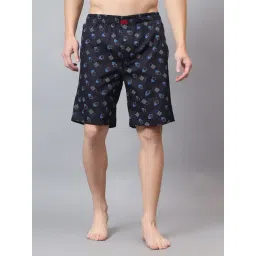 Cantabil Navy Cotton Regular Fit Printed Boxers-picture-27