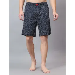 Cantabil Navy Cotton Regular Fit Printed Boxers-picture-20