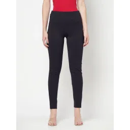 Cantabil Navy Regular Fit Mid Rise Jeggings-picture-48