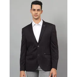 Cantabil Notched Lapel Slim Fit Single Breasted Blazer-picture-19