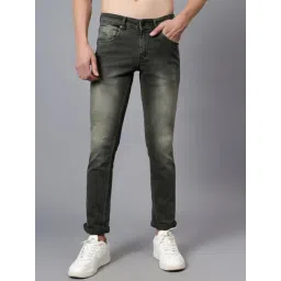 Cantabil Olive Green Regular Fit Jeans-picture-37