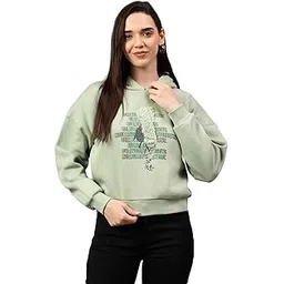 cantabil Printed Full Sleeves Regular Fit Women Casual Crop Sweatshirt with Hoodie | Winter Crop Sweatshirts for Women | Ladies Crop Sweatshirts for Winter Wear (P_LCSWS00002)-picture-41