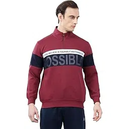 cantabil Printed Full Sleeves Stand Collar Regular Fit Men Casual Sweatshirt | Casual Winter Wear Sweatshirts for Men | Mens Sweatshirts for Winter Wear (P_MSWS00116)-picture-44