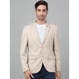 Cantabil Self Design Notched Lapel Collar Single-Breasted Slim Fit Casual Blazer-picture-32