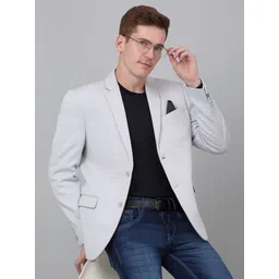Cantabil Self Design Single Breasted Blazer-picture-18