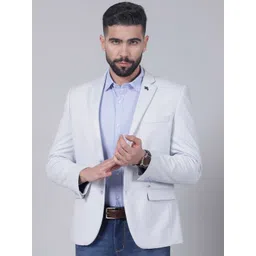 Cantabil Self Design Single Breasted Casual Blazer-picture-31