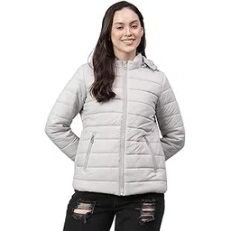 cantabil Solid Full Sleeves Hooded Neck Regular Fit Women Casual Jacket | Casual Winter Jackets for Women | Ladies Jackets for Winter Wear (P_LJKT00081_GREY)-picture-27