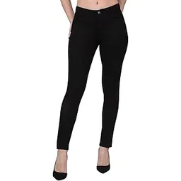 cantabil Solid Jeans Flat Front Full Length Regular Fit Casual Jeans for Women | Jeans for Womens | Women Full Length Casual Jeans (P_LDNM00067)-picture-20