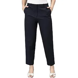 cantabil Solid Non Pleated Regular Fit Mid Rise Formal Trouser for Women | Formal Pants for Women | Formal Wear Regular Fit Trouser for Women (P_LTRF00015)-picture-22