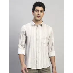 Cantabil Striped Original Spread Collar Casual Shirt-picture-40