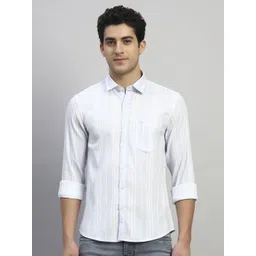 Cantabil Striped Printed Full Sleeves Casual Shirt-picture-42