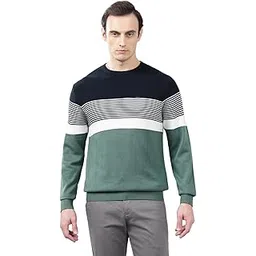 cantabil Striped Round Neck Full Sleeves Regular Fit Mens Casual Sweater | Casual Sweater for Men | Mens Sweater for Winter Wear (P_MSWL00106)-picture-20
