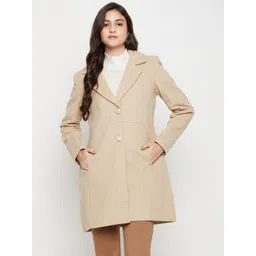 cantabil Tweed Solid Coat For Women-picture-34