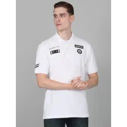 Cantabil White Regular Fit Polo T-Shirt-picture-17