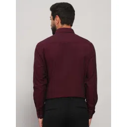 Cantabil Wine Cotton Regular Fit Shirt image 2