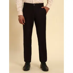 Cantabil Wine Regular Fit Self Design Formal Trousers-picture-23