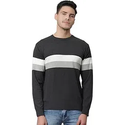 cantabil Winter Wear Color Block Full Sleeve Round Neck Sweater for Men l Winter Wear Sweater for Men l Sweater for Men (P_MSWL00039_Greymelange)-picture-15