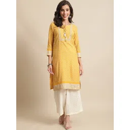 Cantabil Women Ethnic Motifs Printed Kurta with Palazzos-picture-16