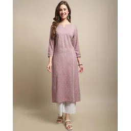 cantabil Women Floral Print Straight Kurti-picture-13