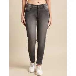 Cantabil Women Skinny Fit Heavy Fade Stretchable Jeans-picture-25
