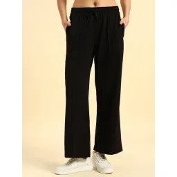 Cantabil Women Solid Black Regular Fit Track Pant-picture-13