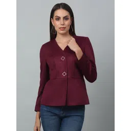 cantabil Women Solid Single Breasted Casual Blazer-picture-34