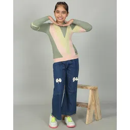 cantabil Girls Self-design Pullover image 5
