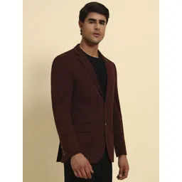 cantabil Men Solid Single Breasted Casual Blazer image 3