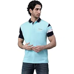Poly Cotton Regular Fit Solid Polo Neck Half Sleeve Casual T-Shirt for Men | Half Sleeves Polo Neck T-Shirts for Men | Mens Polo Neck T-Shirt (P_MTSH00531)-image-32