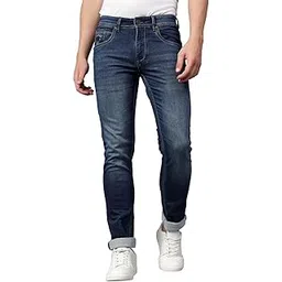 Solid Jeans Flat Front Mid Rise Full Length Regular Fit Casual Jeans for Men | Jeans for Mens | Men Full Length Casual Jeans (P_MDNM00567)-image-22
