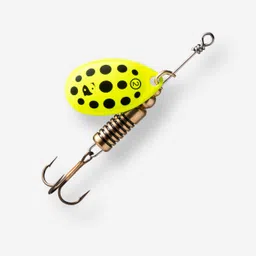 caperlan WETA + _DIESE_2 YELLOW BLACK DOTS PREDATOR FISHING SPINNER-picture-24