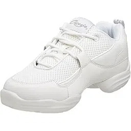 capezio Womens DS11 Fierce Dance Sneaker,White,9 M US-picture-49