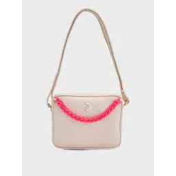 Caprese Beige Solid Medium Sling Handbag-picture-36