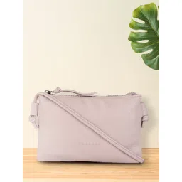 Caprese Beige Textured Structured Sling Bag-picture-38