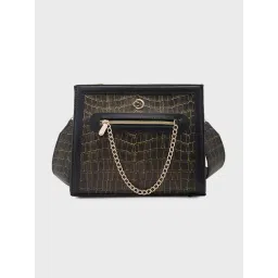 Caprese Black Mist Animal Effect Cross Body Bag-picture-41