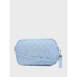 Caprese Blue Quilted Large Sling Handbag-picture-31