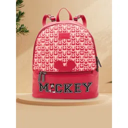 Caprese Disney inspired olive red graphic printed Mickey Mouse collection Medium Backpack-picture-20