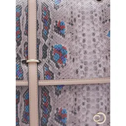 Caprese Dusky Pink Animal Effect Medium Shoulder Handbag image 3