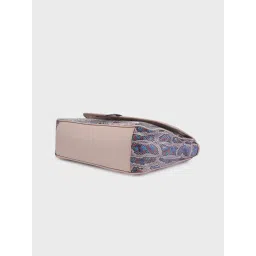 Caprese Dusky Pink Animal Effect Medium Shoulder Handbag image 5