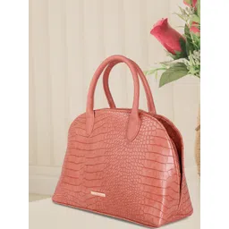Caprese Dusty Pink Textured Handheld Bag-picture-13
