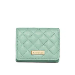 Caprese Erica Blue Quilted Tri-Fold Wallet for Women-image-43