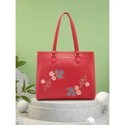 Caprese Faux leather Maroon Women Handbag-picture-41