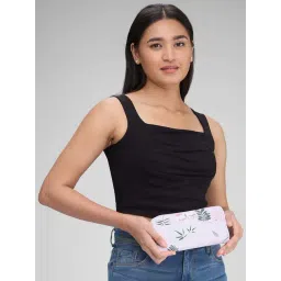 Caprese GEMMA Purple Floral Zip Around Wallet For Women-picture-47