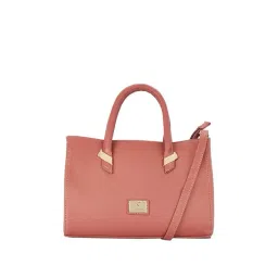Caprese Joe Pink Solid Handbag-picture-13