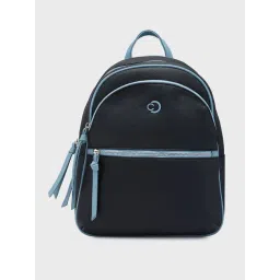 Caprese Mia Black Faux Leather Medium Backpack-picture-25